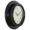 Infinity Instruments Retro Escape 9.75 in. Wall Clock - Black 20305BK-4543 - alternate 3